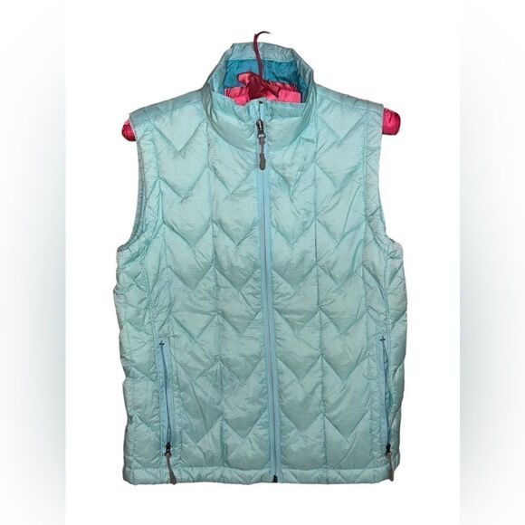 Alpine Design blue duck down sleeveless full zip vest with pockets size medium - Picture 1 of 9